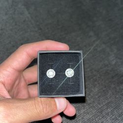 .925 Silver VVS Moissanite Earings