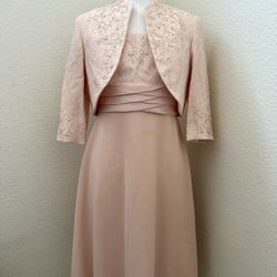 R&M Richard’s 2-pc Dress & Bolero Set - Size 10P