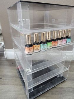 Clear Acrylic Nail Polish Display Organizer (USED)