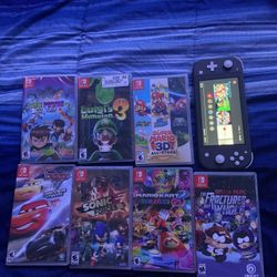 Nintendo Switch Comes With 8 Games Some Are Downloaded Already And Comes With Case And Charger