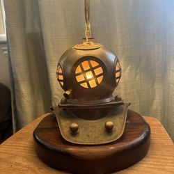 Brass Divers Helmet Lamp Vintage/Antique