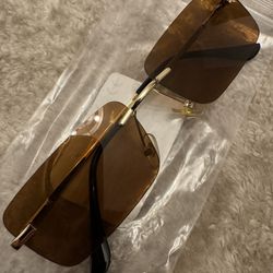 Trendy Square Sunglasses – Brown Tint
