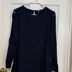 Navy Blue Blouse 