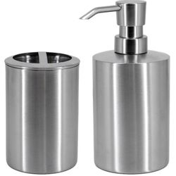 allen + roth Brushed Nickel 15-oz Capacity
Freestanding Soap and Lotion Dispenser