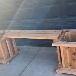 Planter And Bench