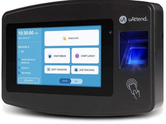  4.8 out of 5 stars (16) JR1000 Biometric Fingerprint, RFID, PIN Time Clock for Small Business - Cloud-Based Attendance System with Optional Payroll I