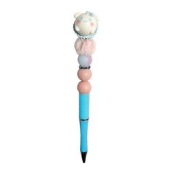 Cinnamoroll Sanrio Cupcake Beaded Ballpoint Twist Pen White Topper