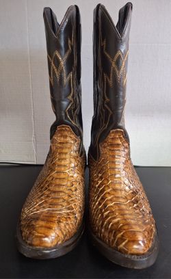 JB DILLON PYTHON BOOTS SIZE 7EE