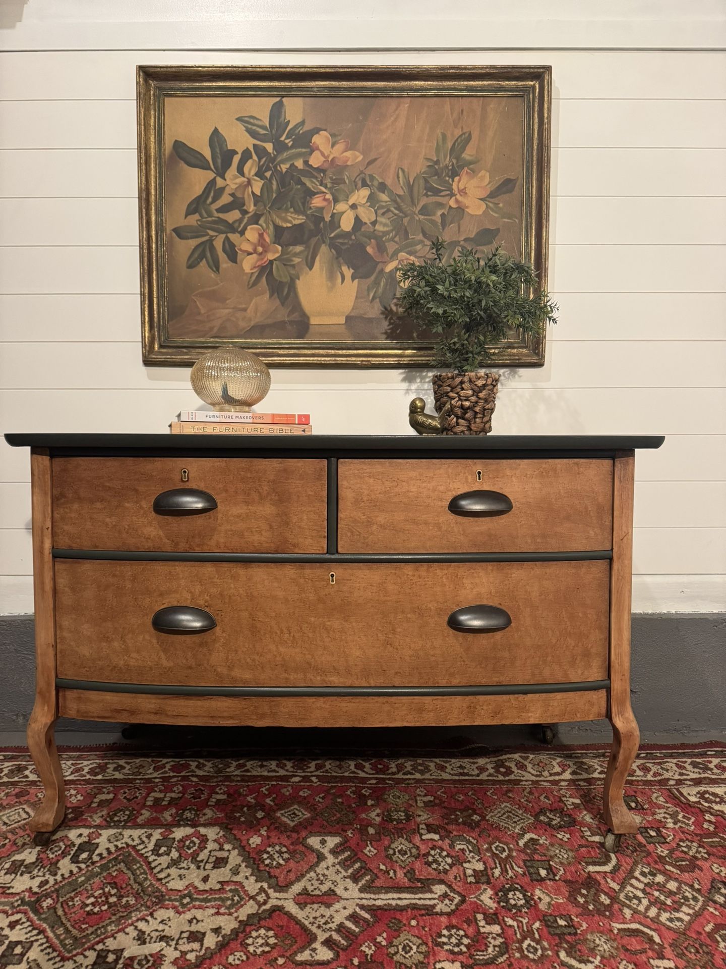 Refinished Gorgeous Wood Dresser