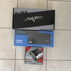 Audiocontrol, Skar audio, Stetsom  Car Amp 