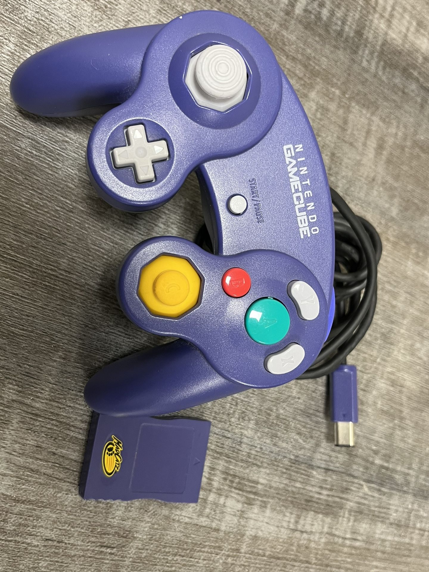 OEM Genuine Nintendo GameCube Controller Indigo Purple DOL-003 memory card