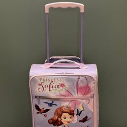DISNEY 'Princess Sofia' 19" x 12" x 8" Little Girl's AMERICAN TOURISTER Softside LUGGAGE.  Posted price is firm.