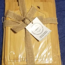Market Finds Set Of 3 Bamboo Cutting Boards 