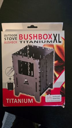 Bushbox XL Titanium Wood Camping Stove
