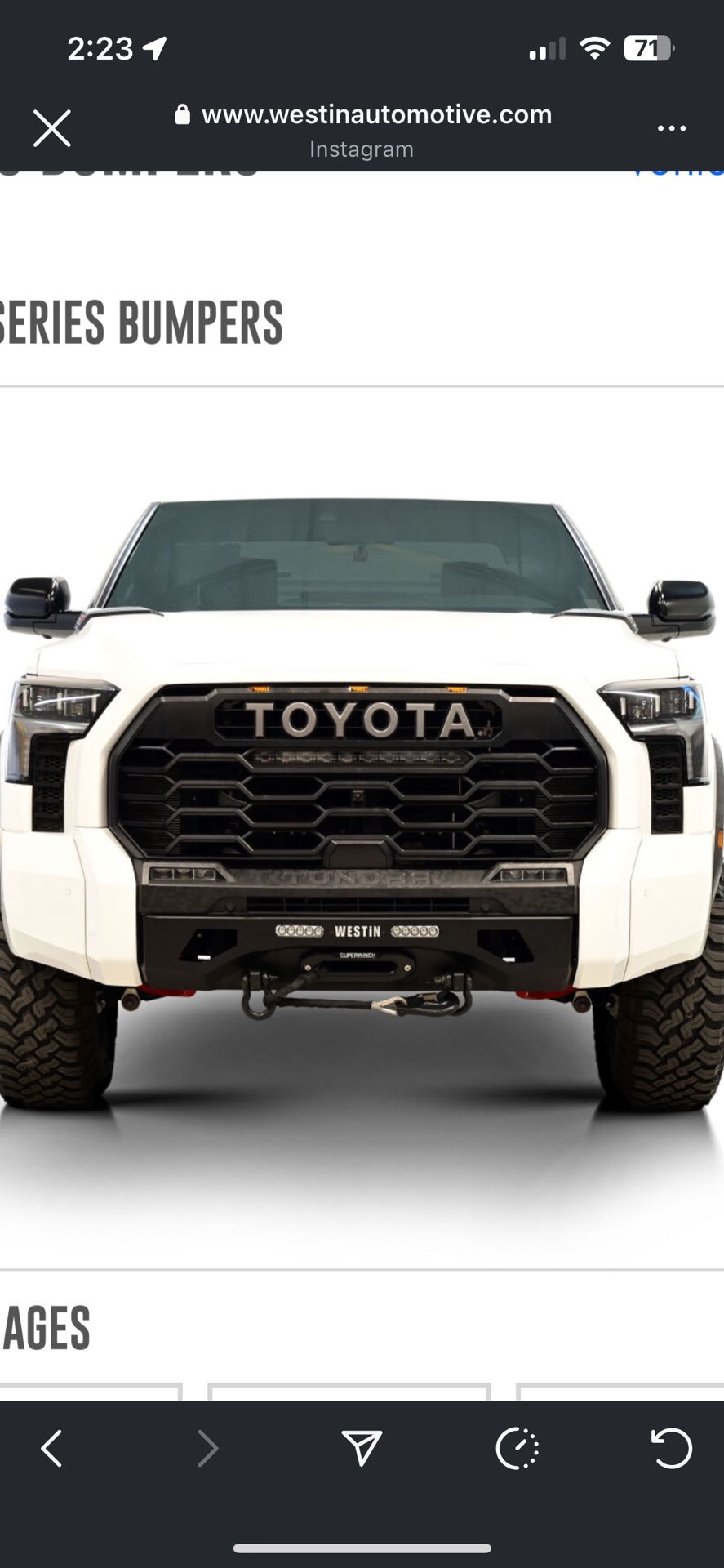 Toyota Tundra Front Bumper