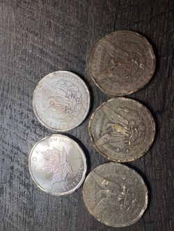 Silver Morgan’s and silver coin .999 silver