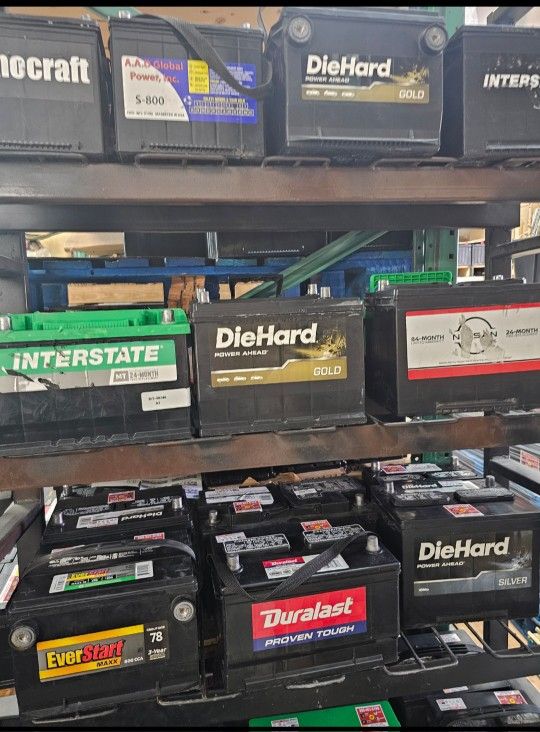 Battery used as new car battery, 3-month warranty