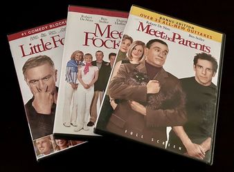 Meet The Parents + Meet The Fockers + Little Fockers DVD Lot Trilogy - CLEAN