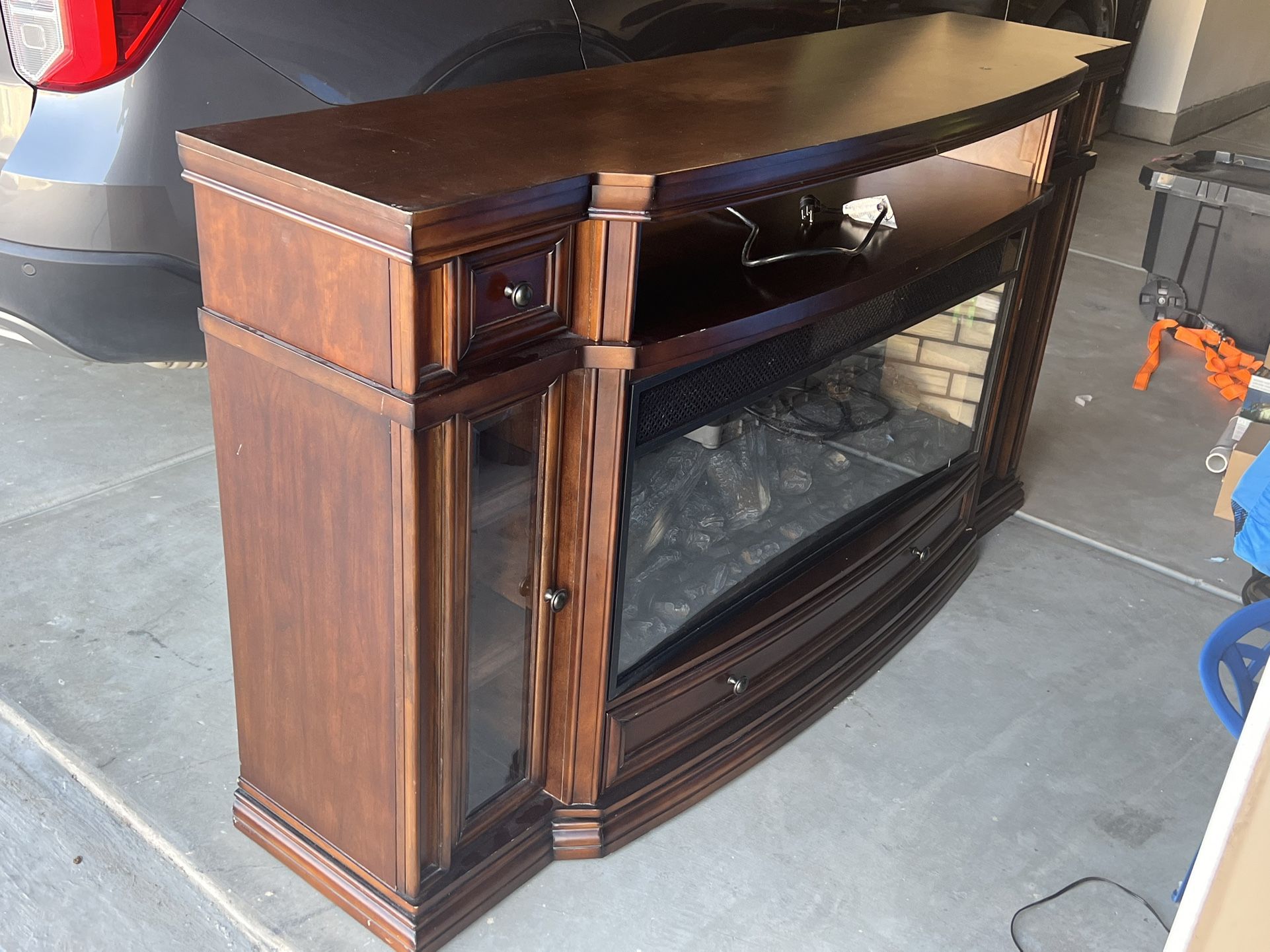 75” Fireplace Tv Stand
