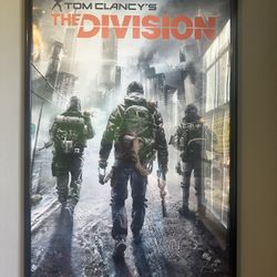 The Division Game Poster Framed