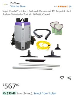 Vacuum Backpack (Only Comes W/one Hose)