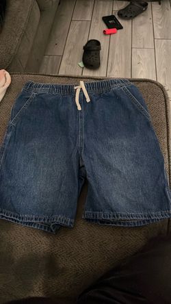 Men's Denim Shorts with Drawstring Waist