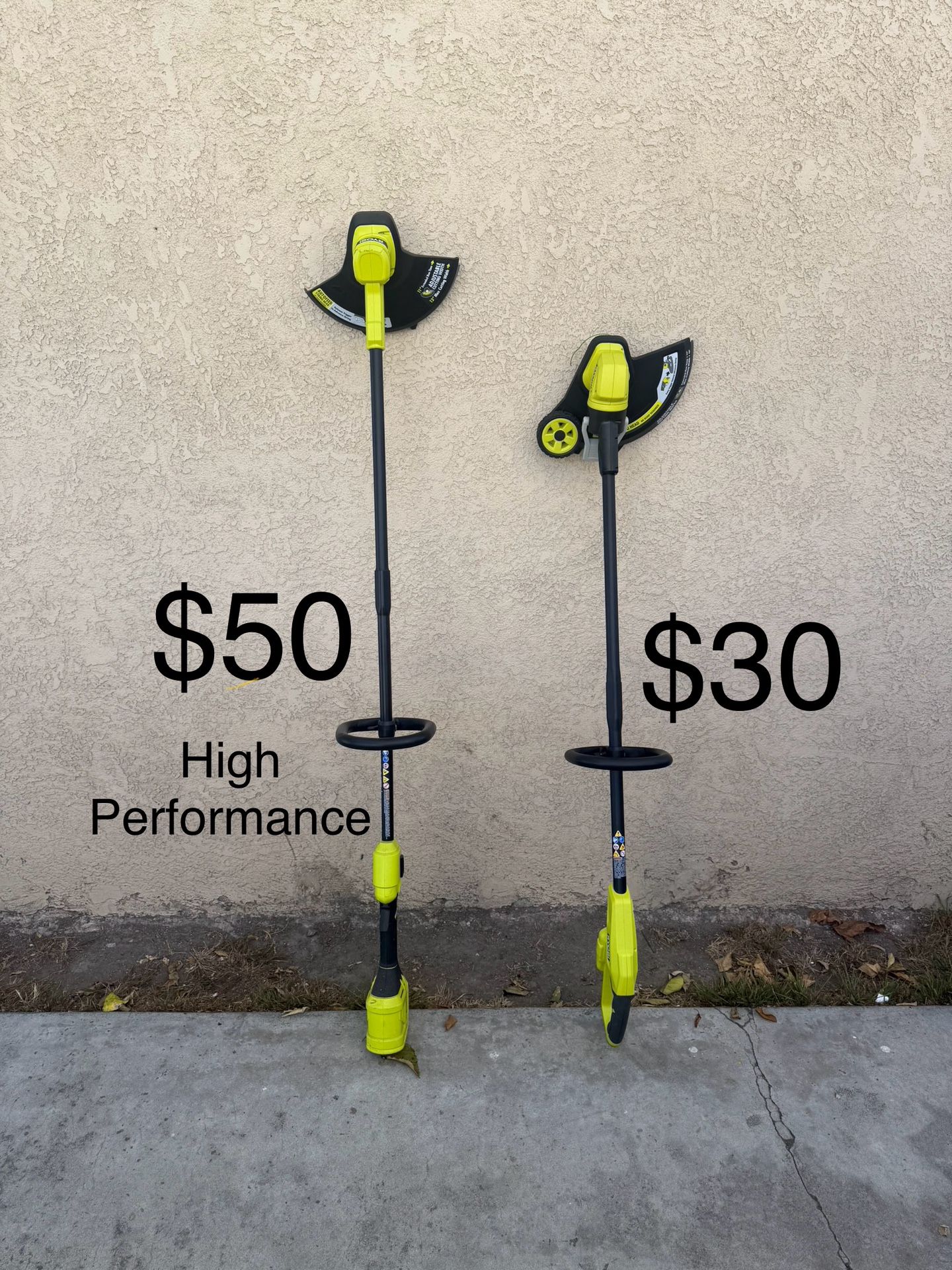 RYOBI ONE+ 18V HP String Trimmer & 13 in. Cordless Battery String Trimmer/Edger (Tool Only)