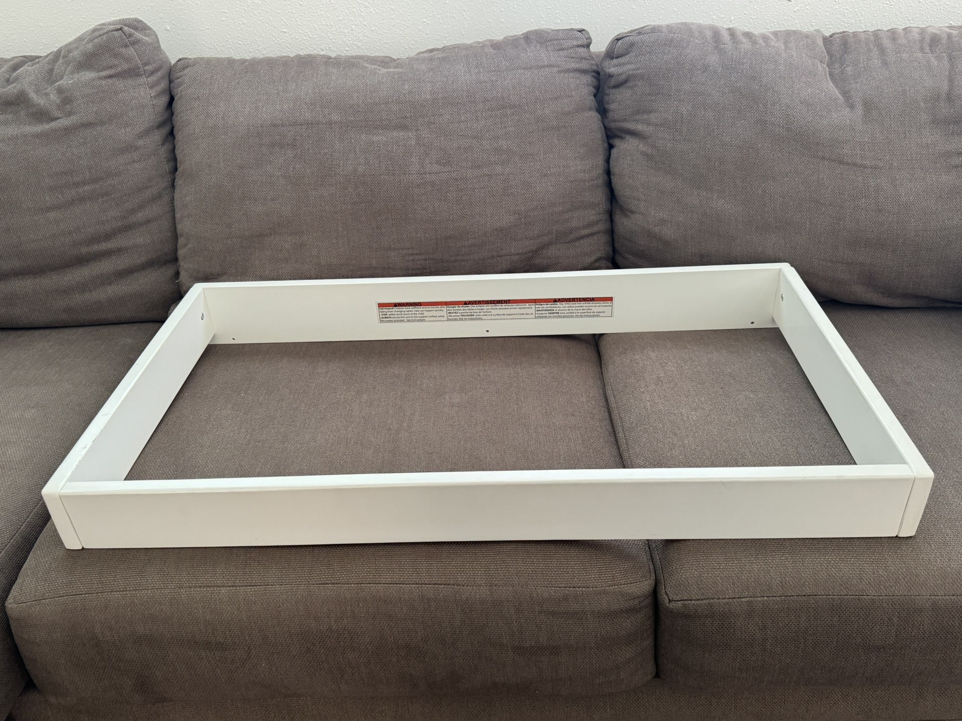 Changing table topper With Changing Pad Included