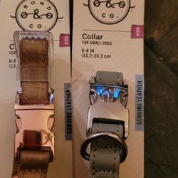 Leather Puppy Collar XXS