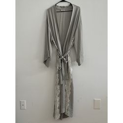 LFrank By Liseanne Frankfurt Gray Robe No Size Tag Check Measurements