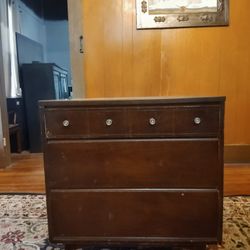 Authentic mid-century Kroehler dresser — solid wood vintage piece (1950s–60s)