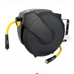 Husky 3/8 in. x 50 ft. Enclosed Hybrid Air Hose Reel