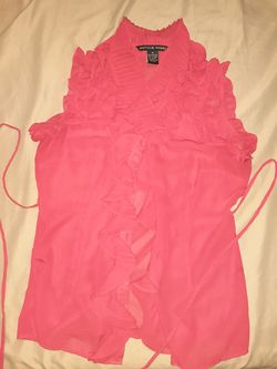 Women's medium sized shirts and shrugs.