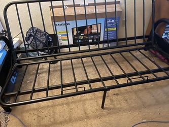 Black Metal Full Futon Frame