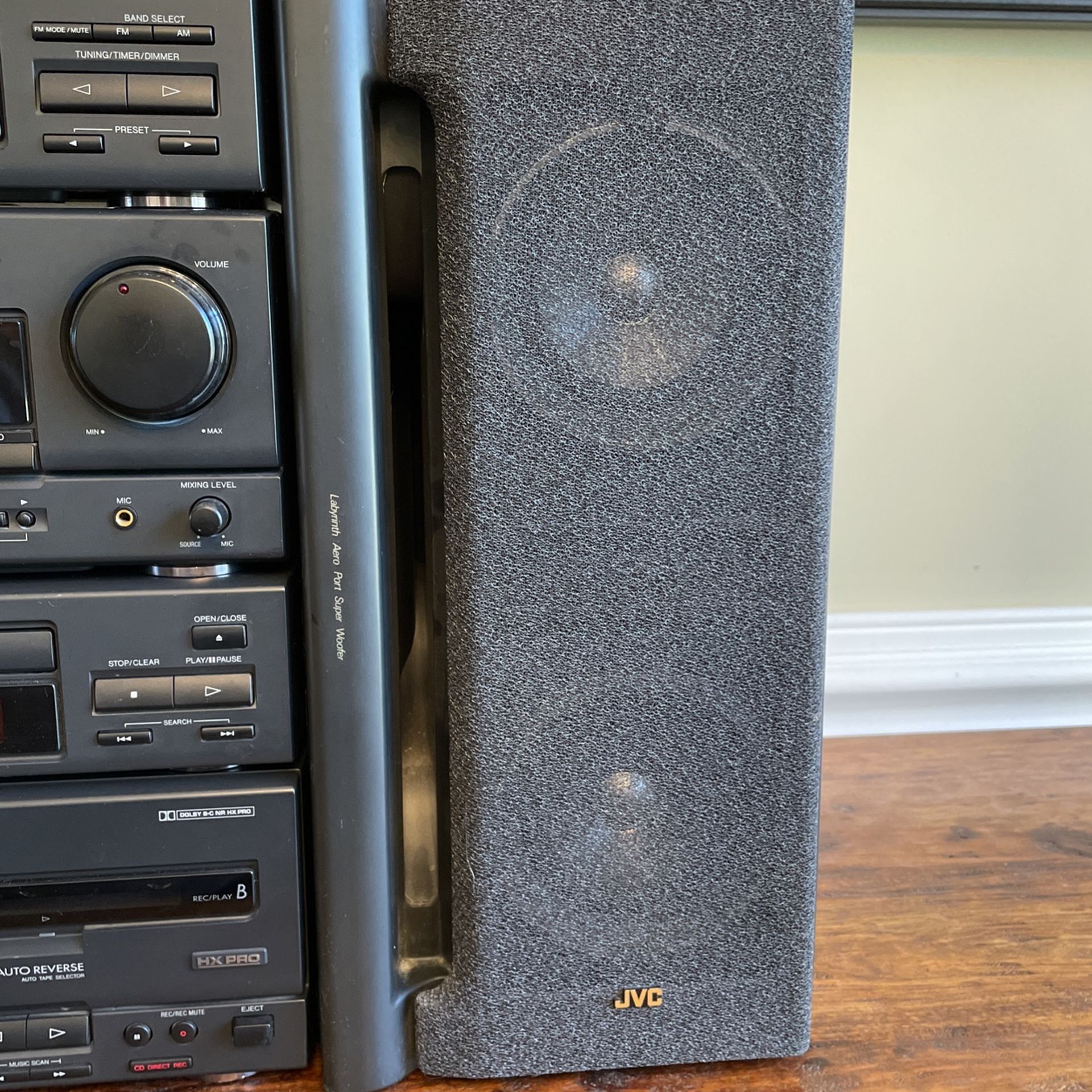 JVC Stereo Compact Component System CD Player, Tape Deck