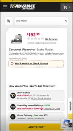 Brake master cylinder It’s for a 2013 Volkswagen