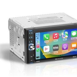 BOSS Audio Systems BCP62 Car Audio Stereo System with Apple CarPlay, 6.2" Double Din Touchscreen, Bluetooth Audio & Calling, USB & Radio Receiver, No 