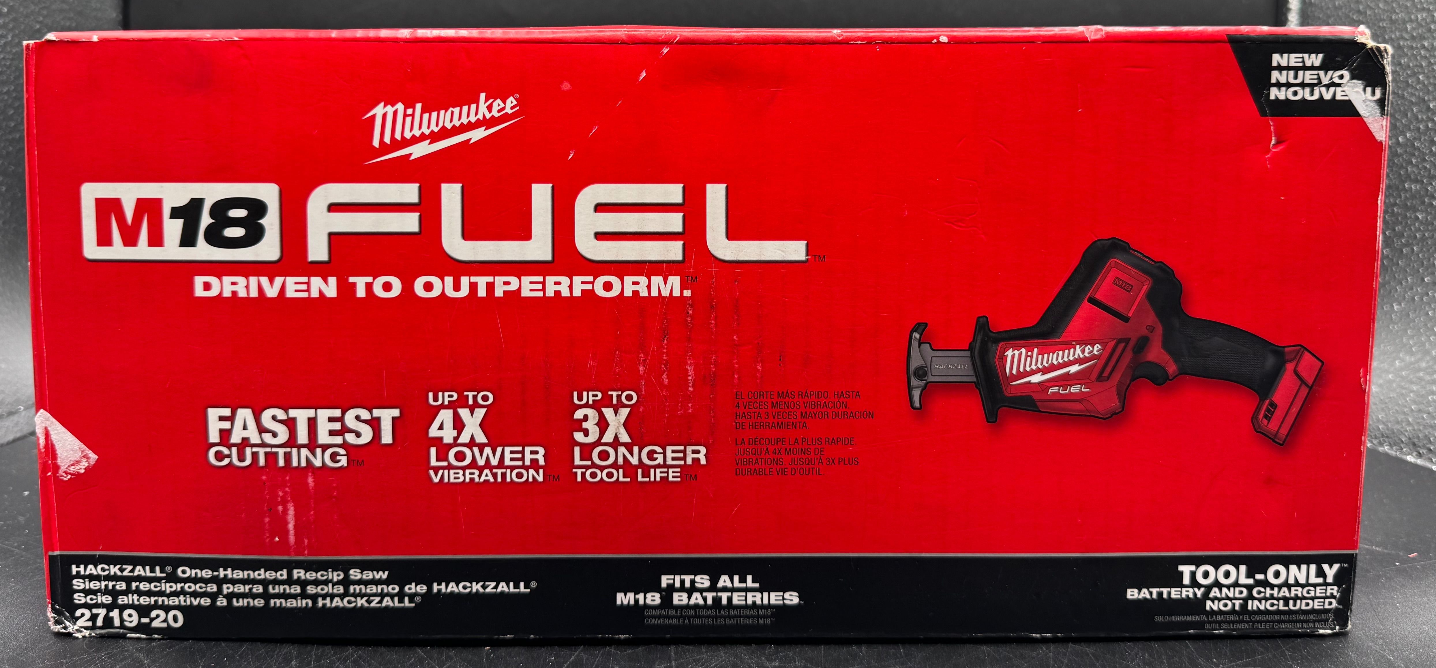 Milwaukee 2719-20 M18 FUEL Hackzall Reciprocating Saw Sawzall 18 Volt NEW IN BOX