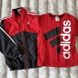Adidas Set Shirt and Jacket, Size 7