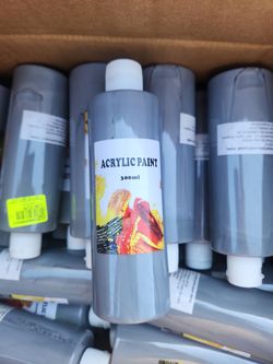 Acrylic Paint 300ml Gray Bottle