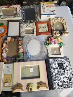 See 4 pictures  assorted picture frames $5 each