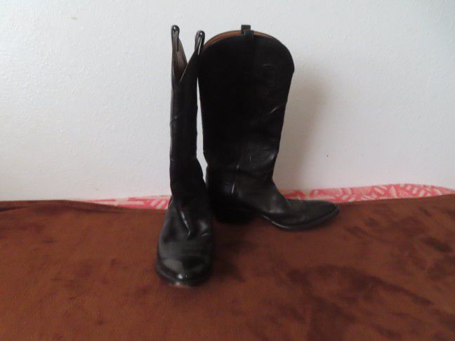 womens lucchese boots 6.5 B black