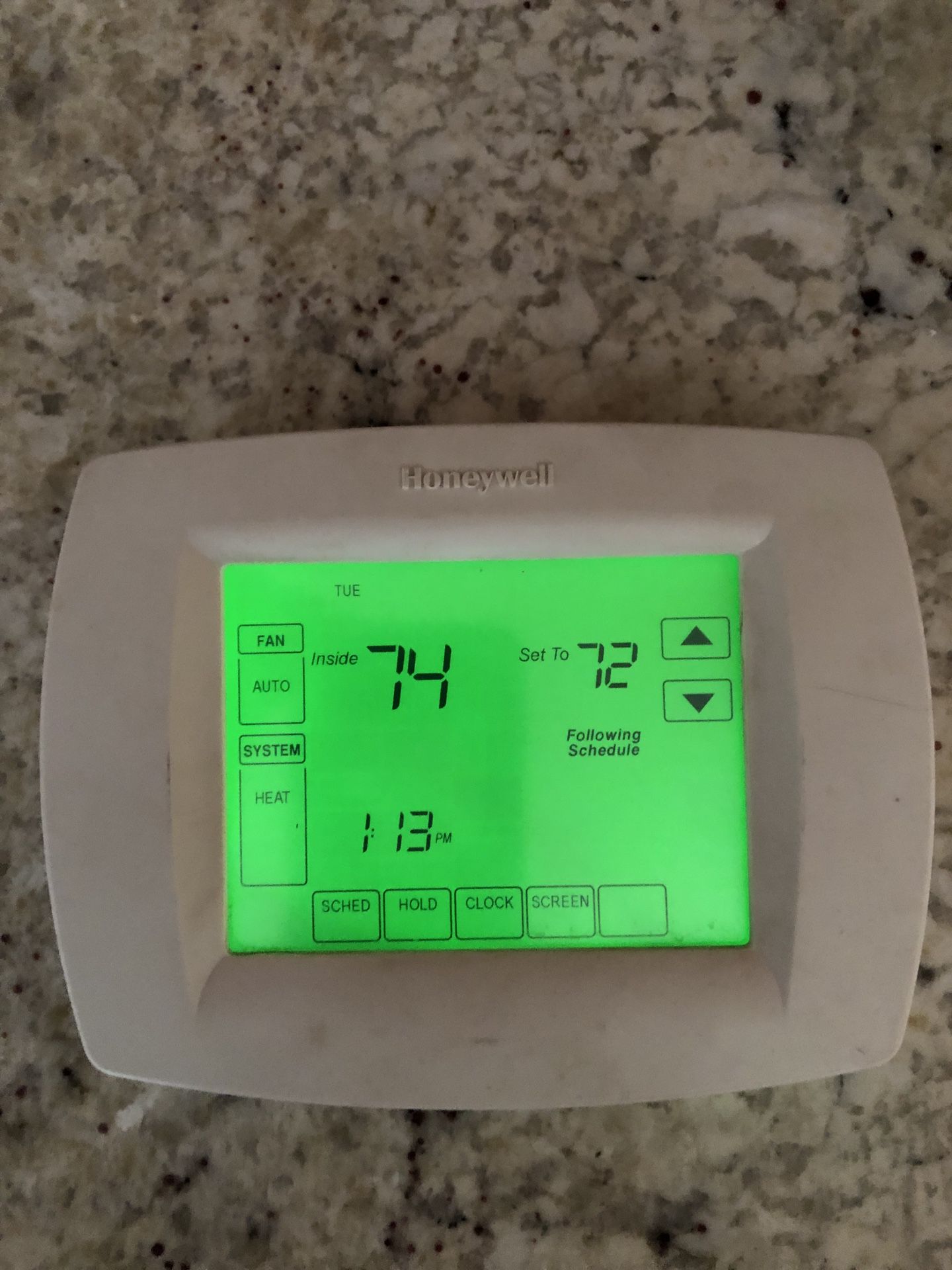 House thermostat (Honeywell)