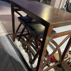 High Table And Bar Stools