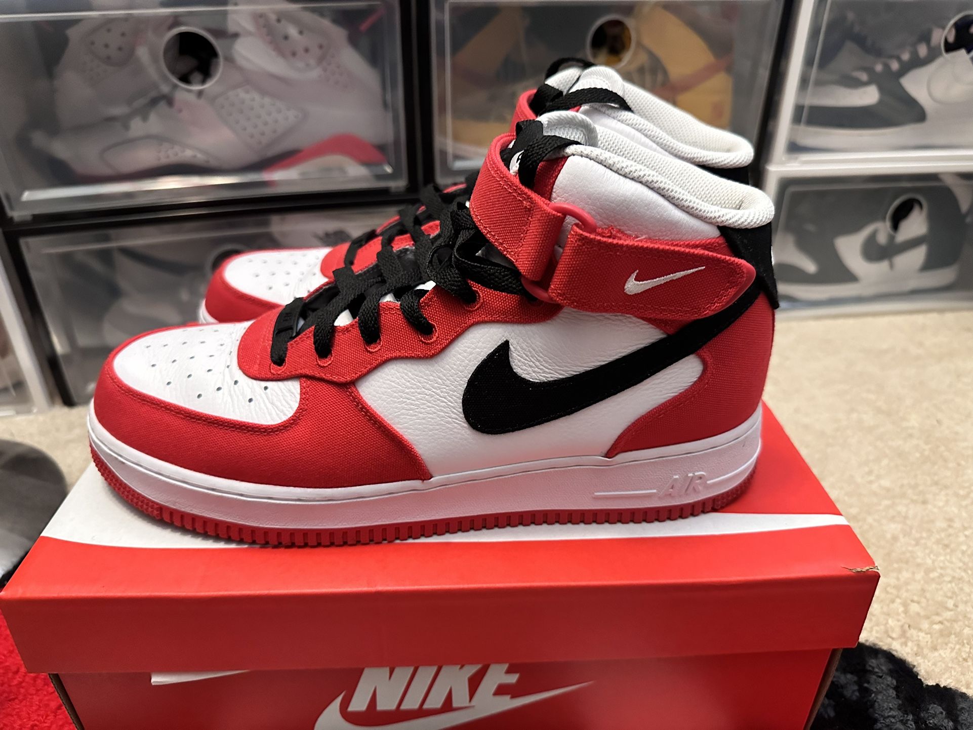 Nike By You Air Force 1 Mid (Chicago Color way) for Sale in