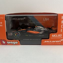Fórmula 1 McLaren Lando Norris Racing Car With Clear Display Box 