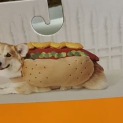 New dog size large LED light up hotdog costume 