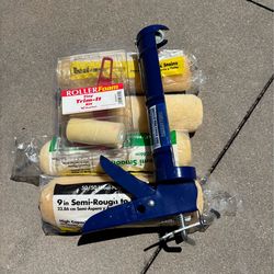 caulking, gun Paint rollers with caulking, gun