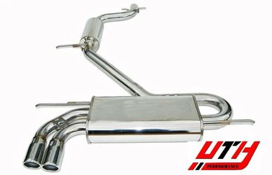 INVIDIA Q300 110mm Stainless Roll Tip Catback Exhaust for GTi Mk5 06-09 FSI 2.0