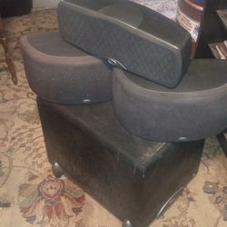 Klipsch Speakers And Powered Sub Woofer